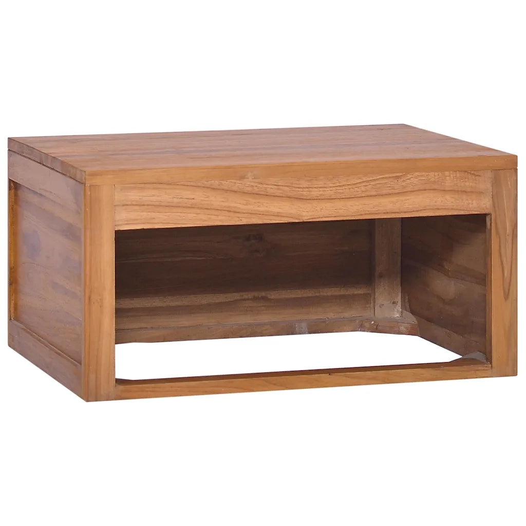 Armadietto da Bagno a Parete 60x45x30 cm Legno Massello di Teak cod mxl 49351