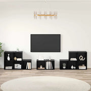 Set di mobili TV 8 pcs Rovere Nero Legno multistrato 3393274