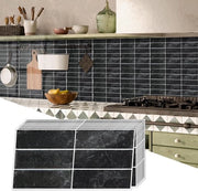 Tegoli da parete 3D autoadesivi - Cucina e bagno - Design retro - Impermeabili - 15 x 30 cm - Set da 16 pezzi