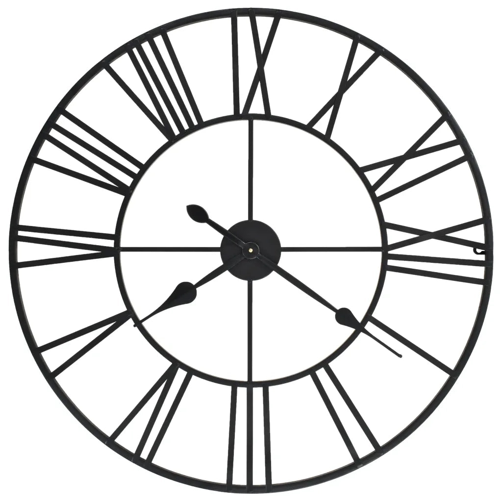 Orologio da Parete Vintage al Quarzo in Metallo 80cm XXL 50644