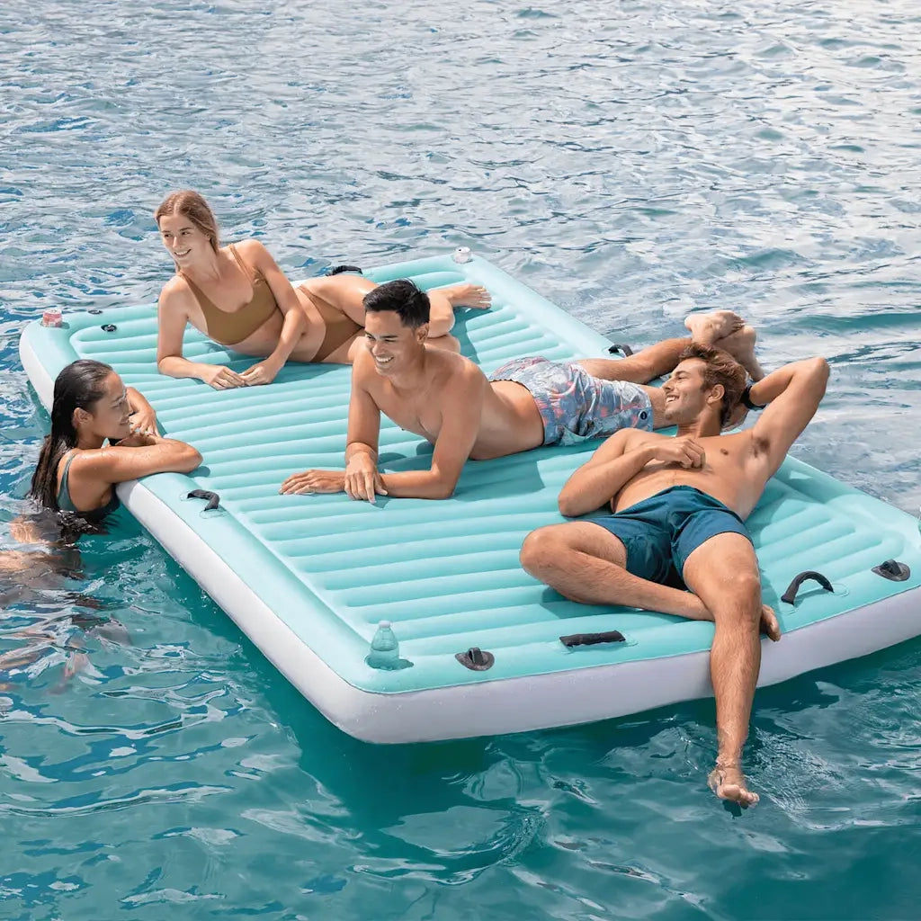 INTEX Lettino Gonfiabile Blu 310x183 cm Vinile 3202964