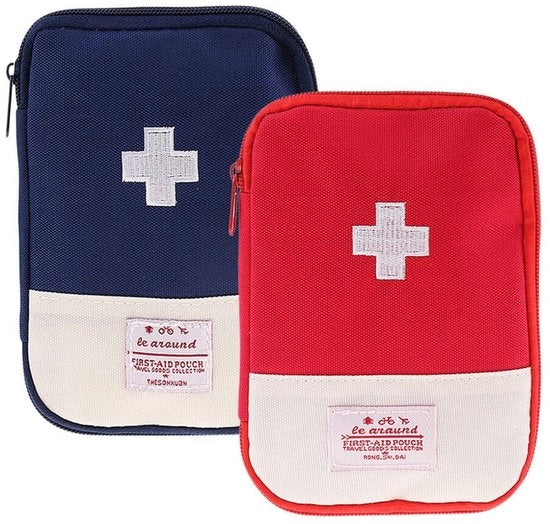 Borsa di pronto soccorso portatile - Materiale resistente - Tessuto Oxford in tessuto duraturo - Impermeabile - Cassetto con chiusura a righello 15 x 10,5 cm