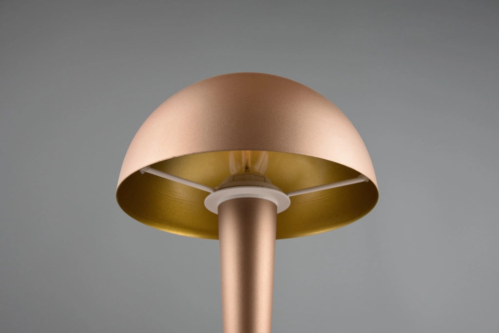 Lampada da tavolo touch marrone metallo E14 RL Canaria