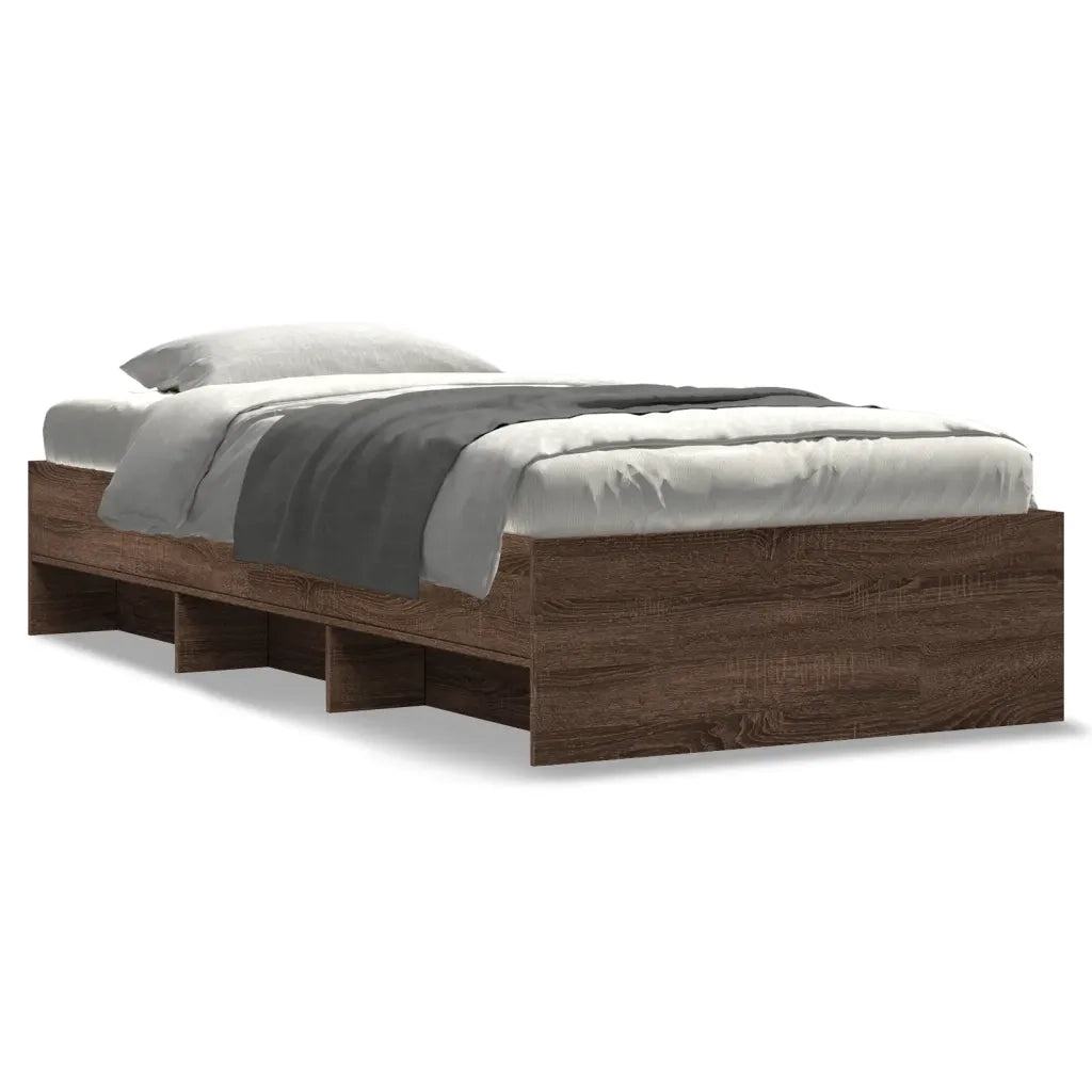 Giroletto senza Materasso Rovere Marrone 90x200cm in Truciolato 3295680