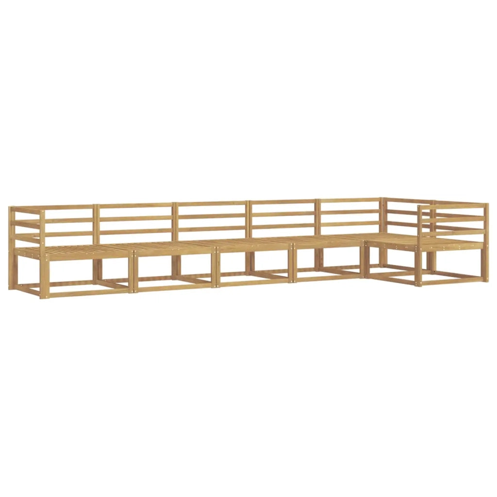 Set di divani da esterno 6 pcs Bianco 404 x 166,5 x 73 cm 3386498