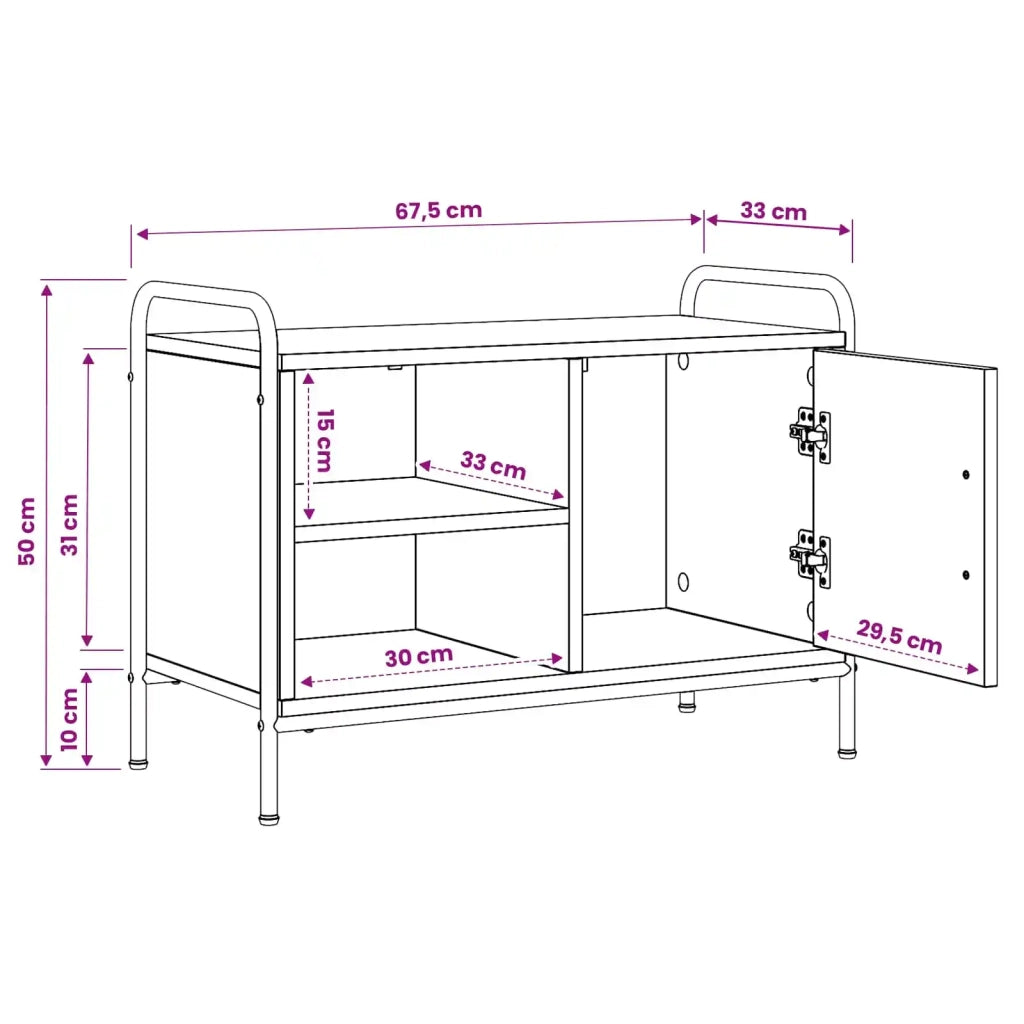 Mobile TV 67,5 x 33 x 50 cm Rovere Artigianale 8013703
