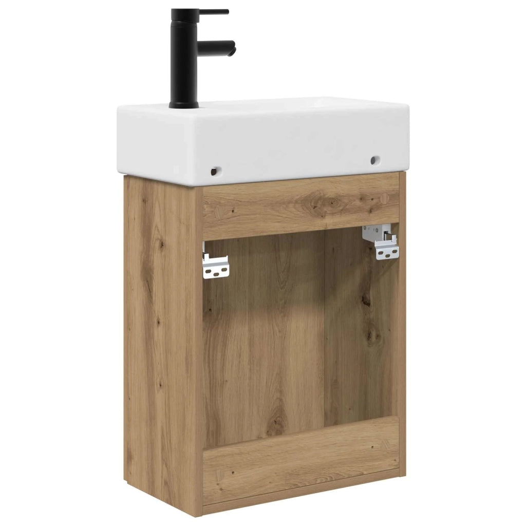 Mobile bagno con rubinetto Rovere Artigianale 889440