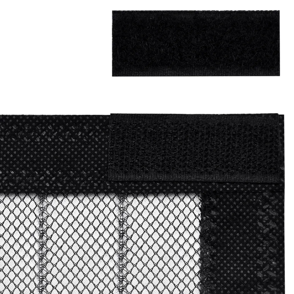 Tende Antimosche 2 pz per Porte con Magneti Nere 230x160 cm CFW8584806