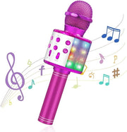 Microfono karaoke wireless con bluetooth e registrazione - 4-in-1 lettore musicale portatile per bambini e adulti