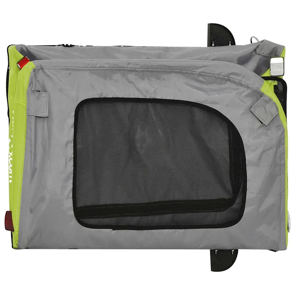 Rimorchio per bicicletta per animali domestici Verde e grigio CFW3185480