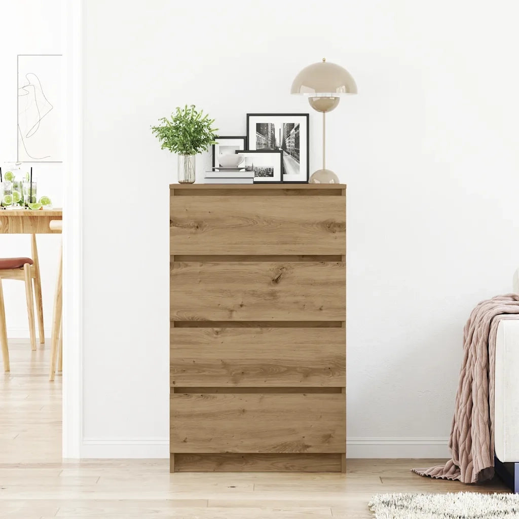 vidaXL Credenza Rovere Artigianale 60x35x98,5 cm in Legno Multistrato