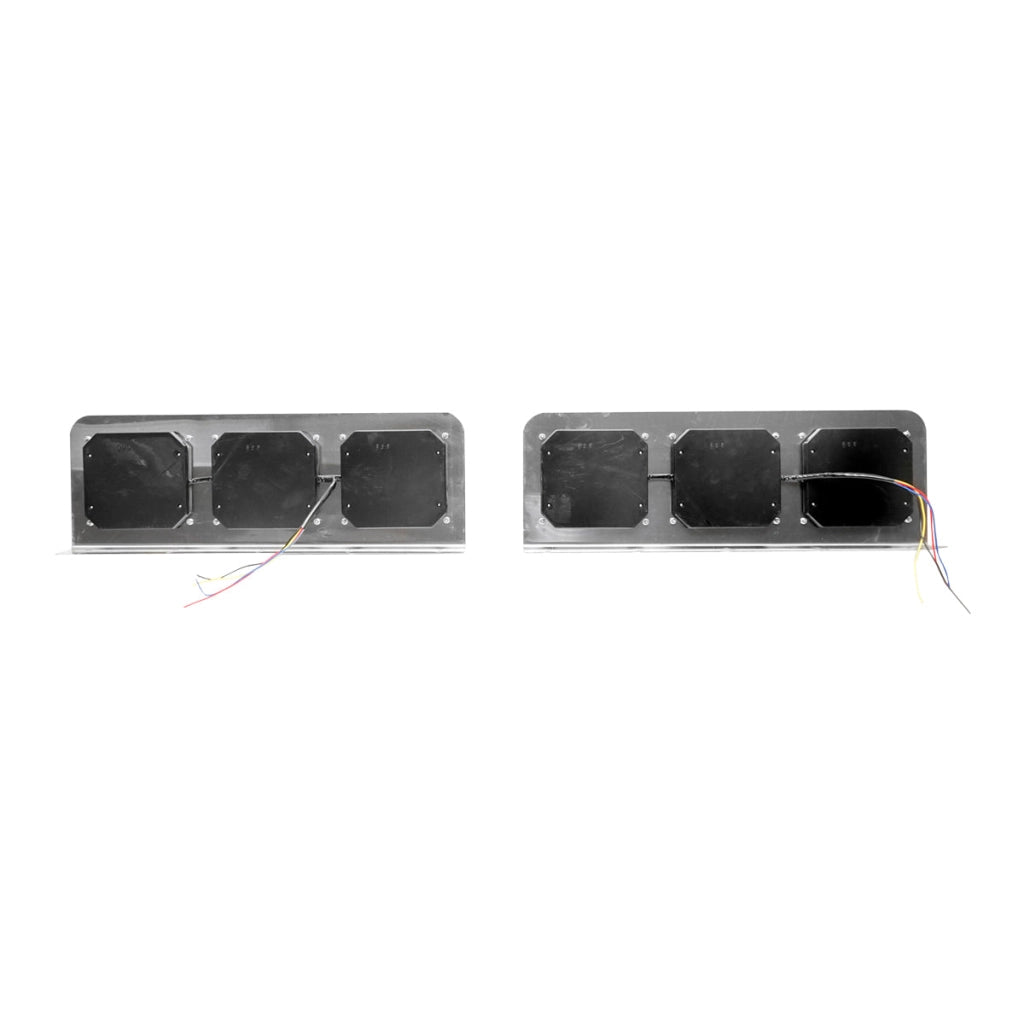 Set di lampade posteriori per camion con LED, senza segnalazione, 598x220 mm, 12/24V, Breckner Germany