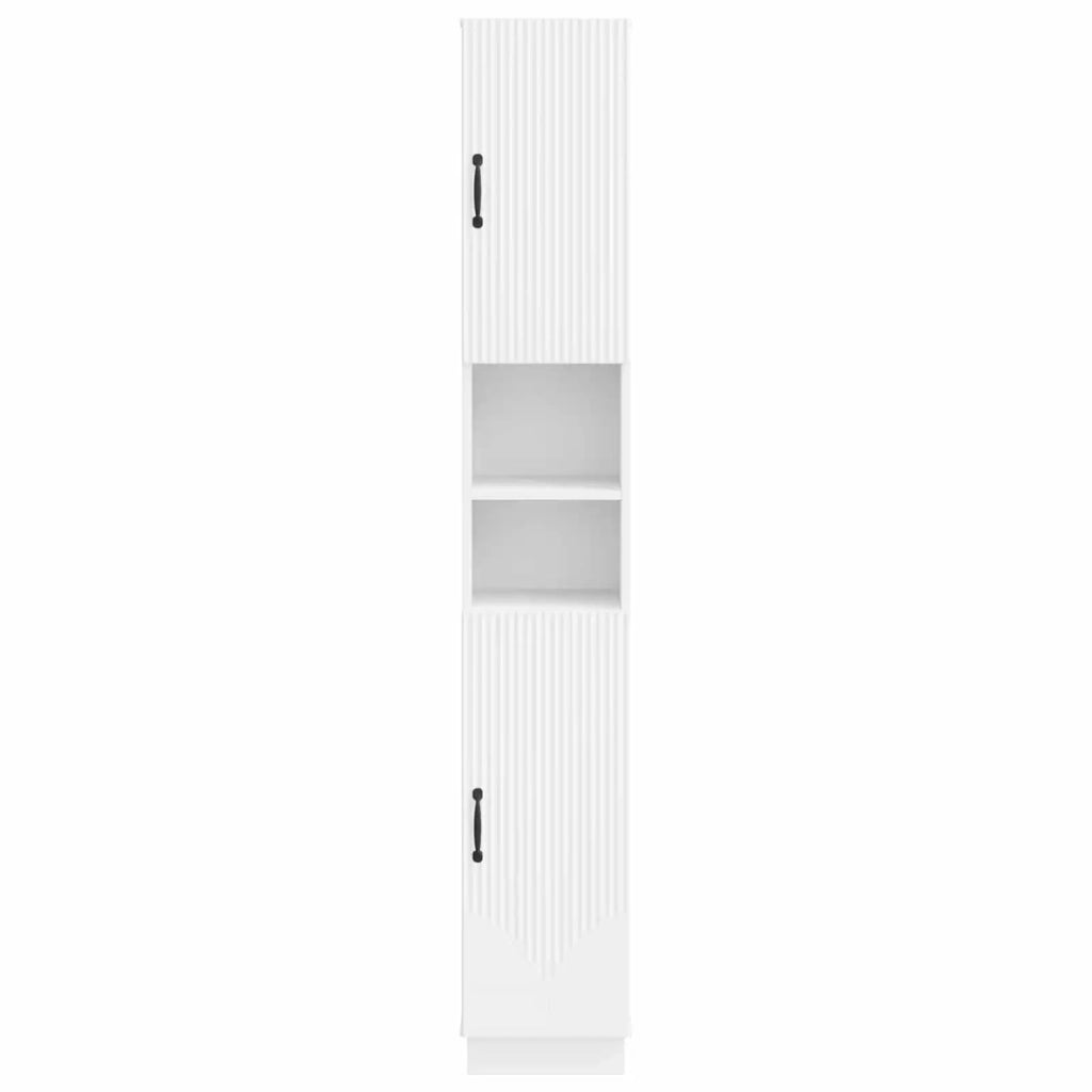 Armadio da Bagno con Ripiano Aperto HOORN Bianco 897255