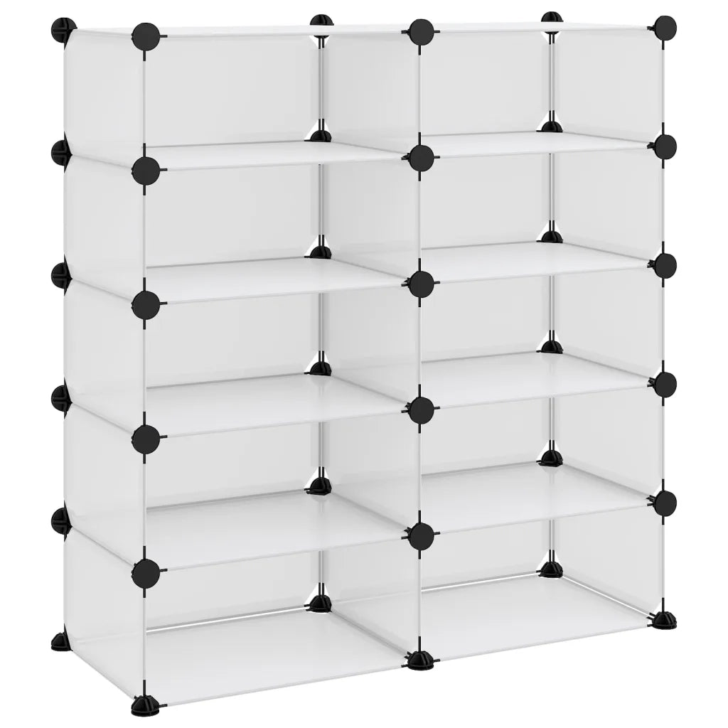 Scarpiera Trasparente 84x32x88,5 cm in PP 340567