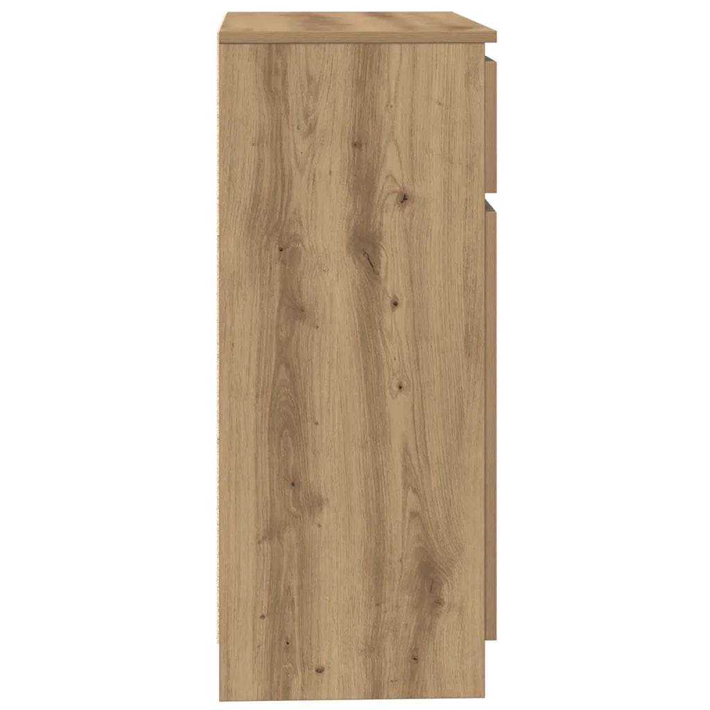 Credenza con Cassetto Rovere Artigianale 71x35x84 cm Truciolato 861597