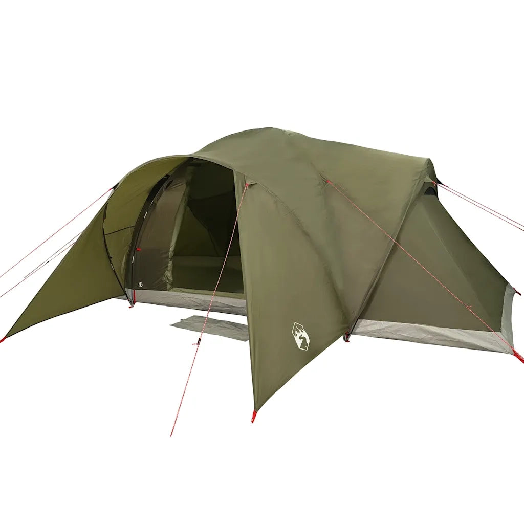 Tenda Familiare a Cupola 6 Persone Verde Oliva Impermeabile 4009470