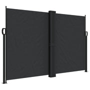 Tenda da Sole | Tenda parasole Laterale Retrattile Nera 160x1000 cm