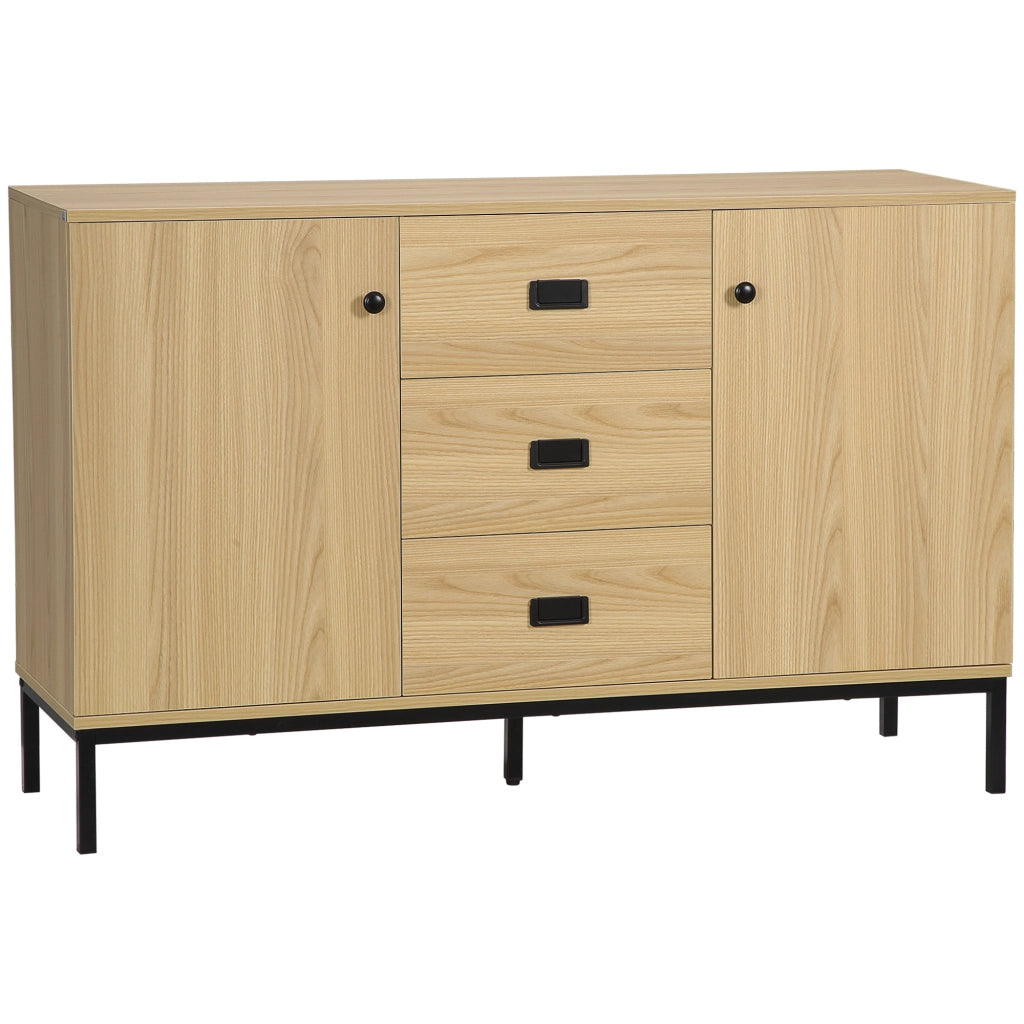 Cassettiera con ante e ripiani ¨C zephmum ¨C 120x39,5x77 cm