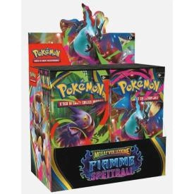 Pokemon GCC: Espositore di buste dell`espansione Megaevoluzione Fiamme Spettrali, contiene 36 buste di espansione,