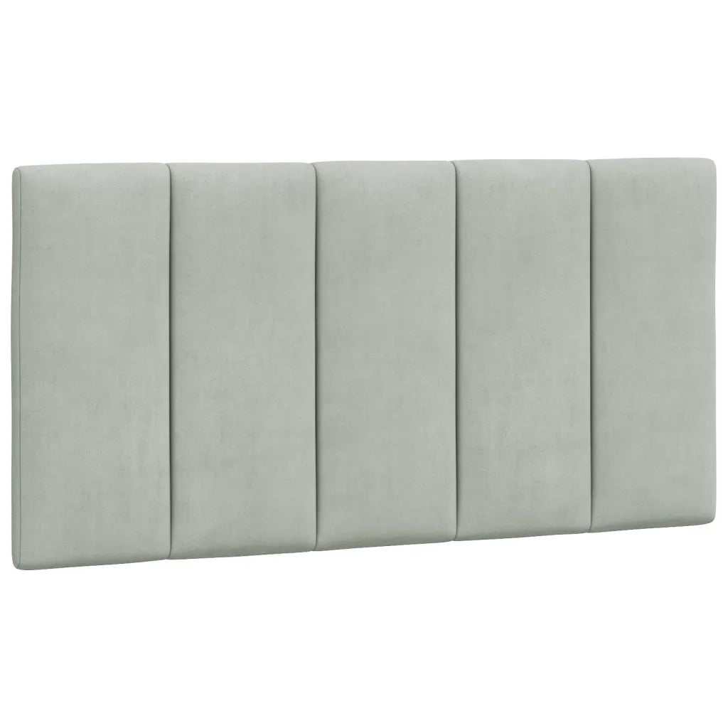 Cuscino testiera Hanko Grigio Chiaro 100 cm Velluto 3207720