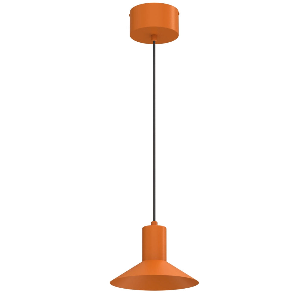 Lampada a sospensione Nox 1xGU10 arancione metallo 20 cm