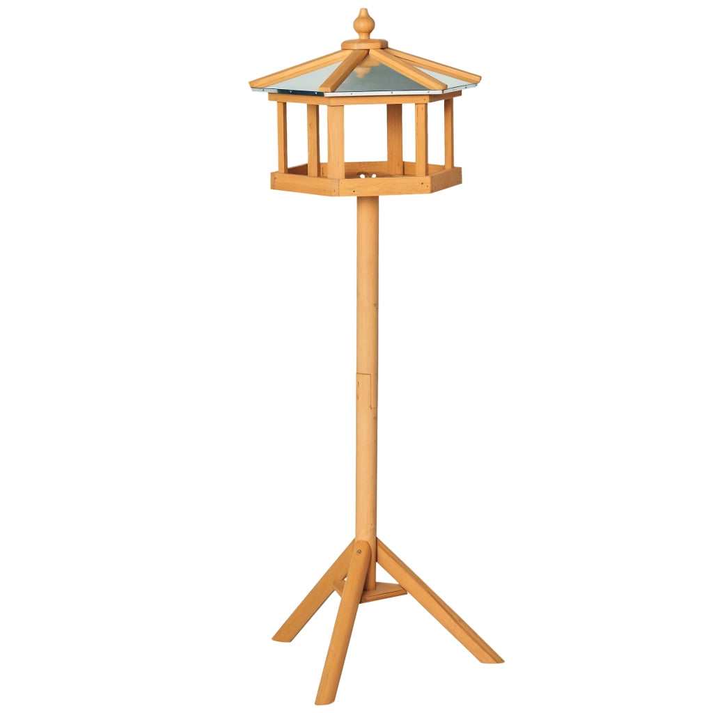 Mangiatoia per Uccelli con Piedistallo ¨C zephmum ¨C Legno 113 cm