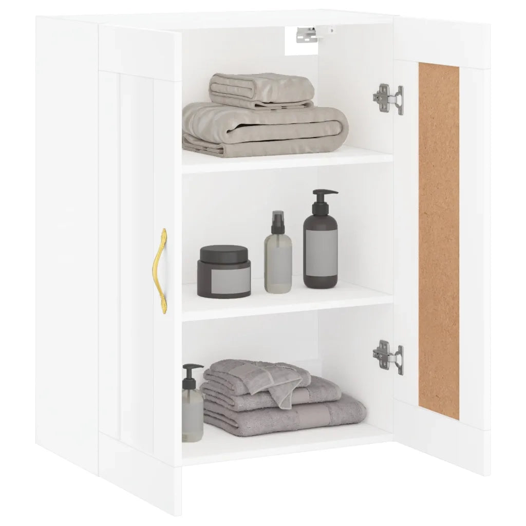 Armadietto a Muro | Mobile a Parete Bianco 69,5x34,90 cm in Legno Multistrato