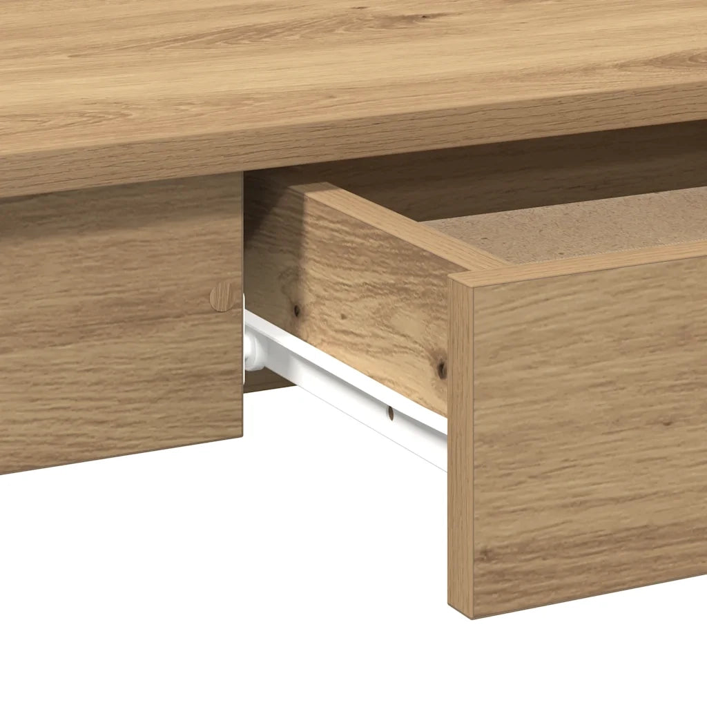 Scrivania Rovere Artigianale 100x45x75 cm in Legno Multistrato 860435