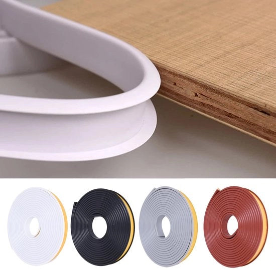 Striscia di protezione per mobili - Autoadesiva - Versatile e sicuro - Bianco - A forma di U - Ideale per tavoli e mobili - 30 mm x 3 m