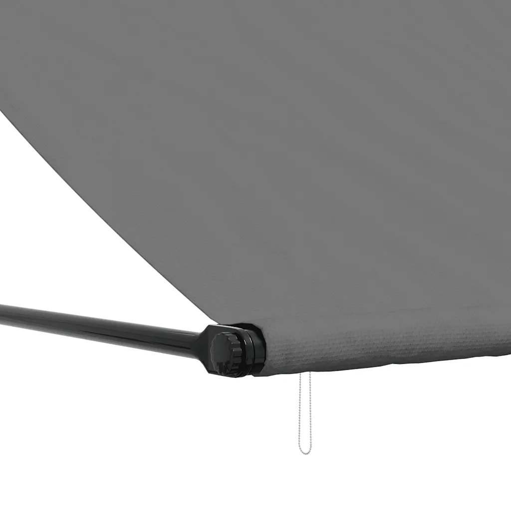 Tenda da Sole Retrattile Antracite 350x150 cm Tessuto e Acciaio 368755