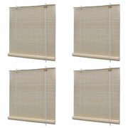 Tende Oscuranti in BambÃ¹ Naturale 4 pz 120 x 160 cm cod mxl 51159