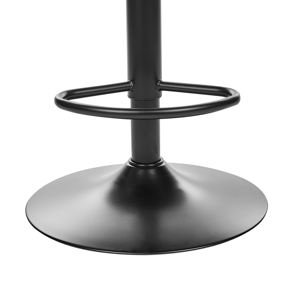 Set di 2 sedie da bar in pelle sintetica marrone gambe in acciaio nero senza braccioli set da pranzo salotto soggiorno moderno