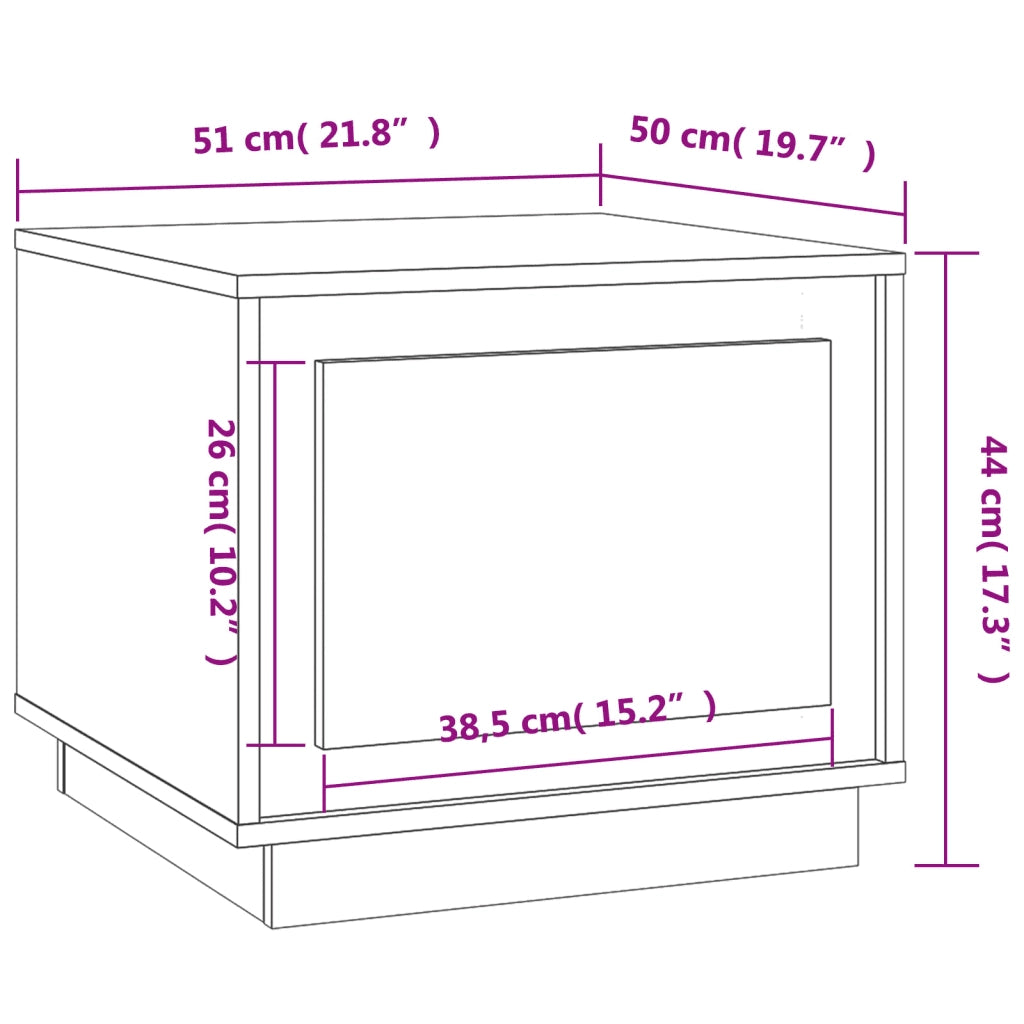 Tavolino da salotto | Tavolino da caff¨¨ | Tavolino da Soggiorno Rovere Sonoma 51x50x44 cm Legno Multistrato