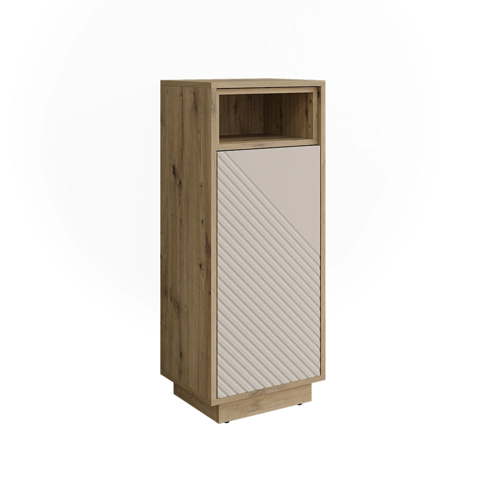 Mobiletto bagno Beatrice Cachemire/Rovere artigianale 38 x 93 cm Vicco