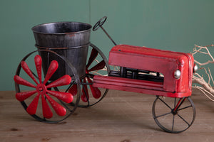 Trattore con Contenitore per Pianta H 50 cm