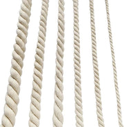 Kit di appendi piante a macramé con corda di cotone 10 mm, lunghezza 20 m, strop bianco per terrazze