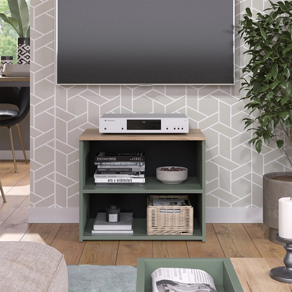 Vicco Mobile tv Verde 60 x 50 cm con 2 scomparti
