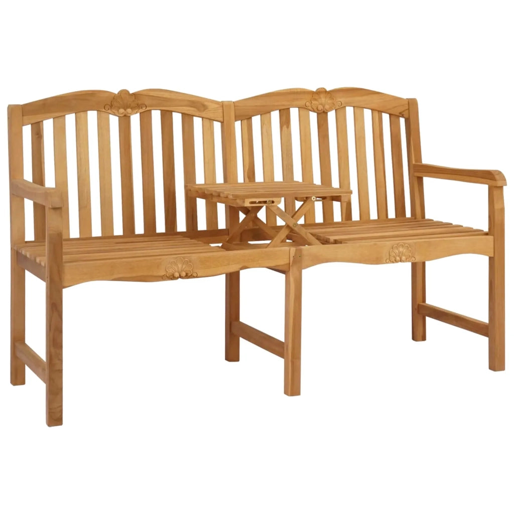 Panchina in legno intagliata a mano Naturale 155 x 60 x 94 cm