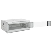 vidaXL Armadietto di Rete a Parete 4U da 19" IP20 53x40x21 cm