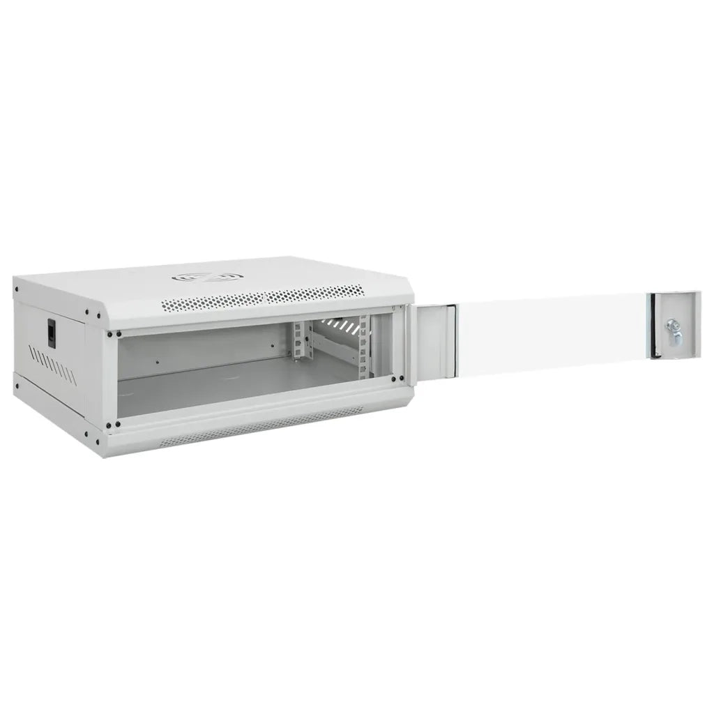 vidaXL Armadietto di Rete a Parete 4U da 19" IP20 53x40x21 cm
