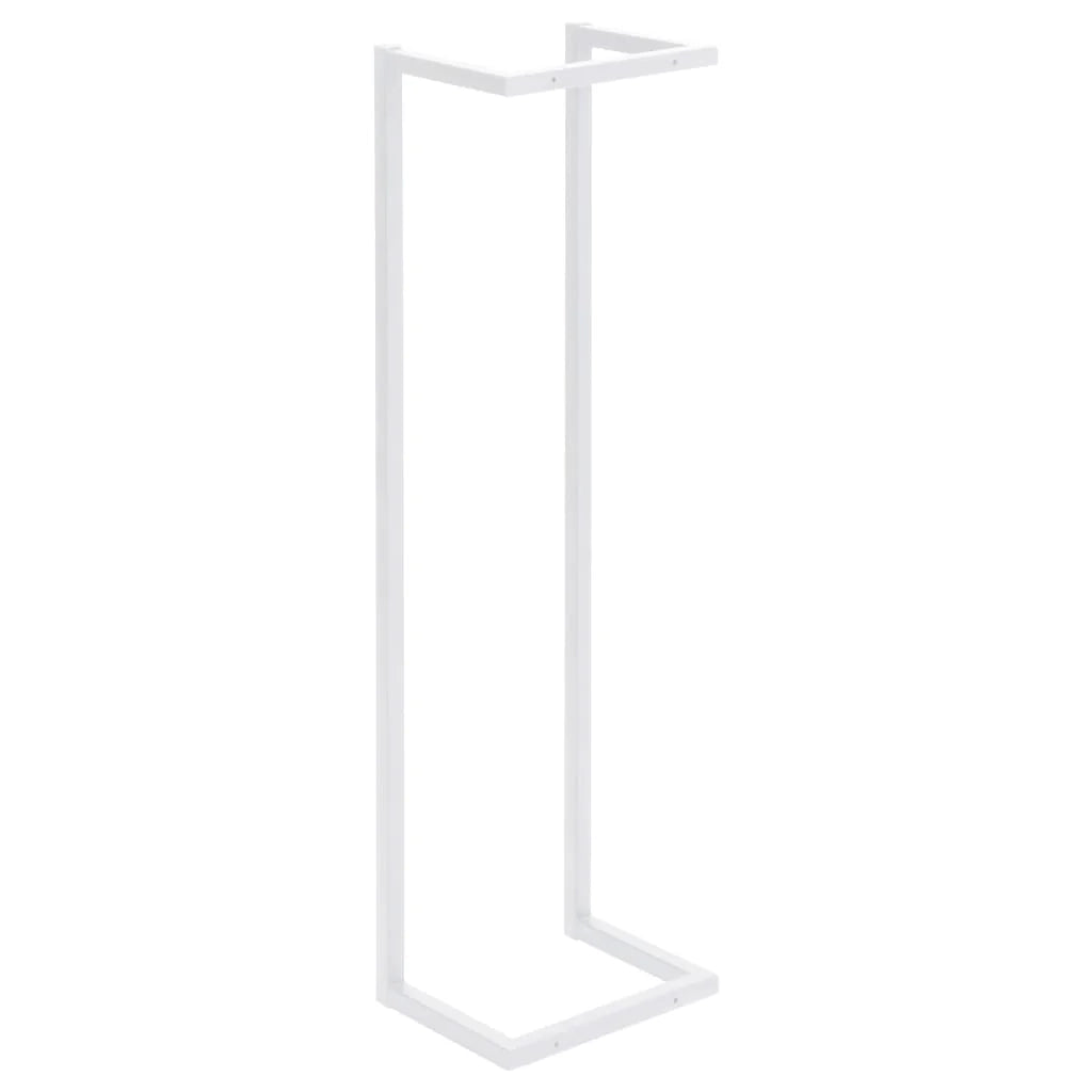 Portasciugamani universale da bagno 95 cm acciaio bianco 02_0001639