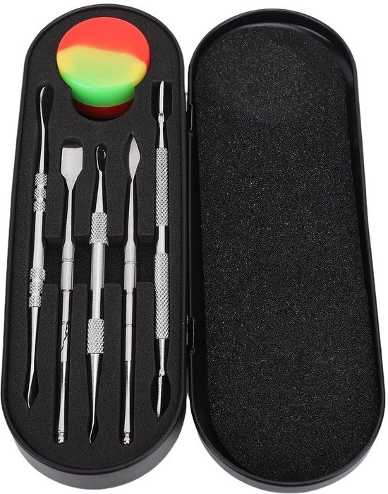 Set di modellazione 6 pezzi - Attrezzatura in acciaio inossidabile - Manici antiscivolo - Scatola di conservazione - Duraturo e robusto - Strumenti per la modellazione scultorea