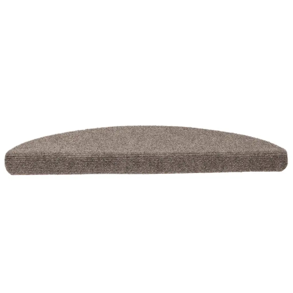 Tappetini per scale autoadesivi 15 pz | Gradini per Scale 56x17x3 cm beige semicircolari