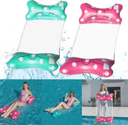 Piscina gonfiabile con 2 materassini galleggianti per adulti e bambini - 4-in-1 air mattress
