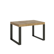 Tavolo allungabile 140/400x90 cm Tecno colore quercia natura gambe antracite