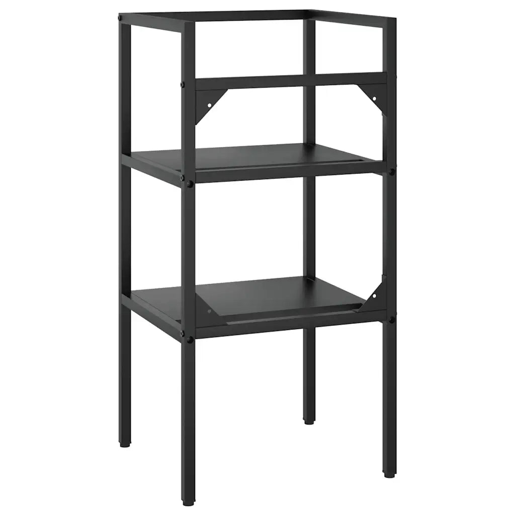 Struttura per Lavabo da Bagno-Mobile per bagno Nera 40x38x83 cm in Ferro