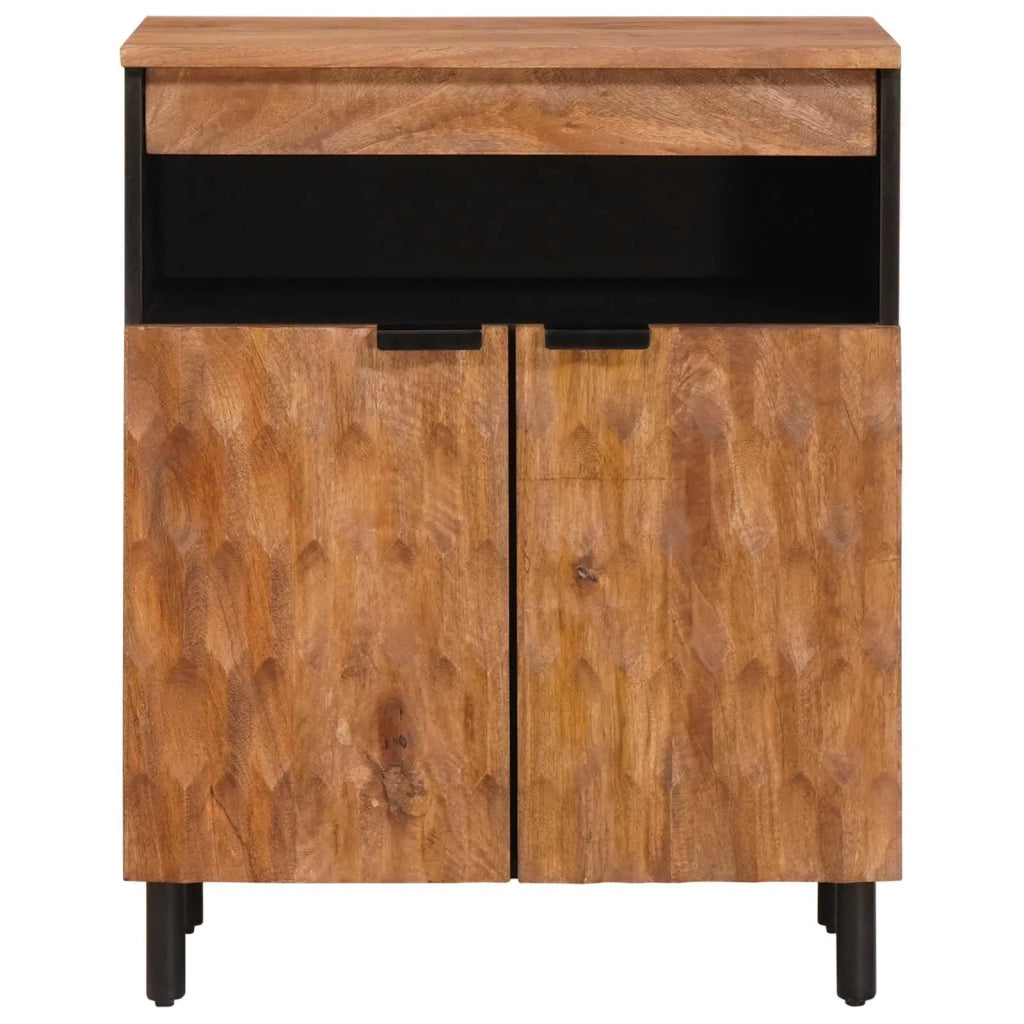 Credenza con porta Finitura Marrone Acacia 60 x 33 x 75 cm 4017925