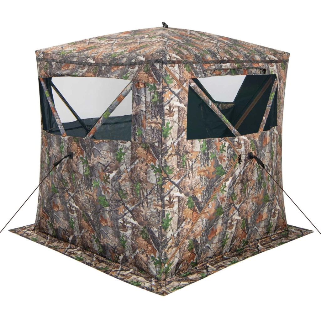 Cieco da caccia portatile a 270¡ã trasparente-Tenda pop-up a cupola per 2-3 persone con finestre scorrevoli