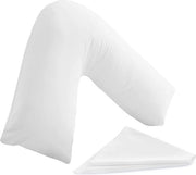 Supporto per il parto SM Decor cuscino V ortopedico cuscino di supporto collo schiena spalle - allattamento al seno maternità - cuscino a forma di V - imbottitura hollowfiber - lavabile in macchina Supporto per il parto