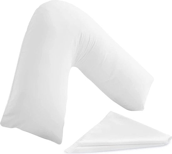 Supporto per il parto SM Decor cuscino V ortopedico cuscino di supporto collo schiena spalle - allattamento al seno maternità - cuscino a forma di V - imbottitura hollowfiber - lavabile in macchina Supporto per il parto